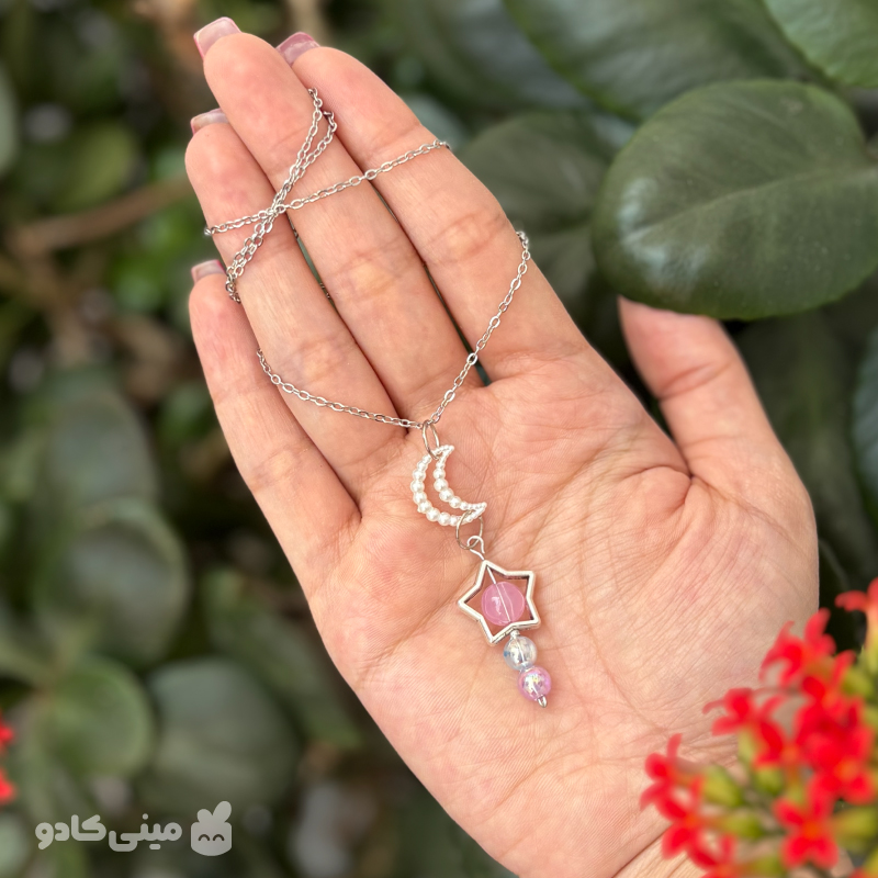 گردنبند پینترستی ماه و ستاره