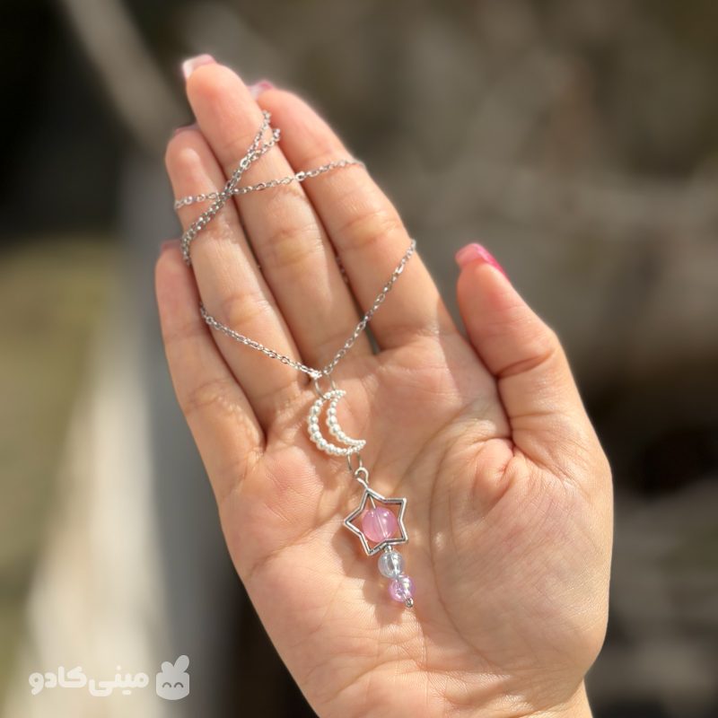 گردنبند پینترستی ماه و ستاره